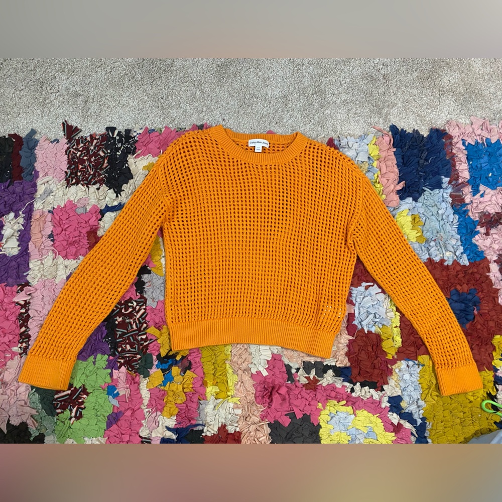 Calvin Klein Jeans Orange Knit Top